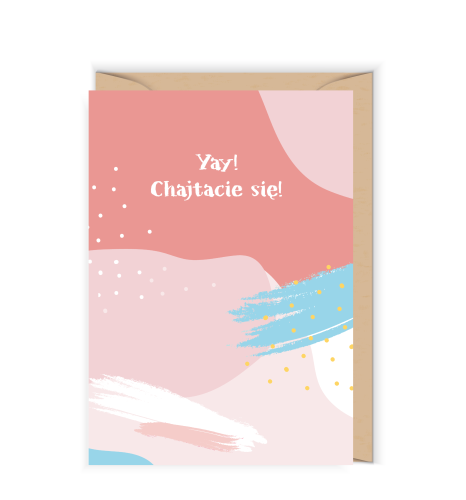 Kartka ślubna Chajtacie się