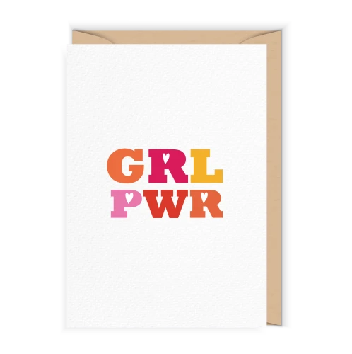 Kartka na Dzień Kobiet GRL PWR
