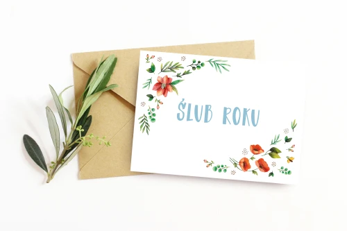 kartka ślub roku