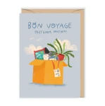 Kartka na zakończenie pracy Bon VOYAGE