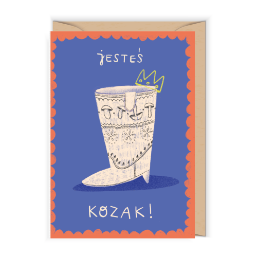 Kartka na pożegnanie kolegi z pracy Jesteś kozak!