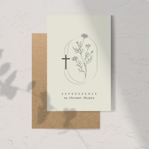 Zaproszenie na Chrzest Święty Olive