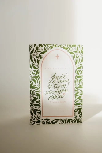 Zaproszenie na I Komunie Świętą Green&Pink