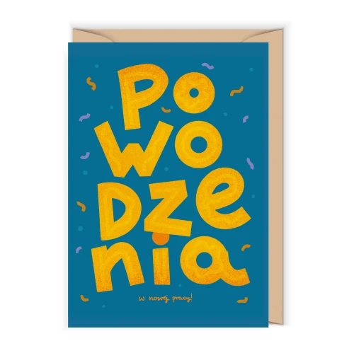 Kartka Powodzenia w nowej pracy