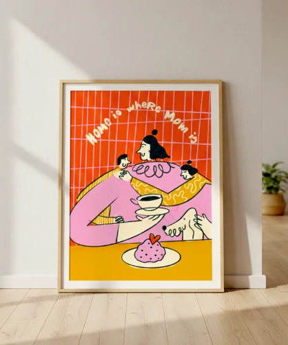 Plakat Home is where Mom is