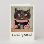 Kartka Treat yourself Cat
