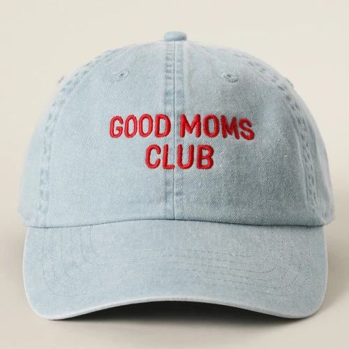 Czapka z daszkiem jasny jeans good moms.webp