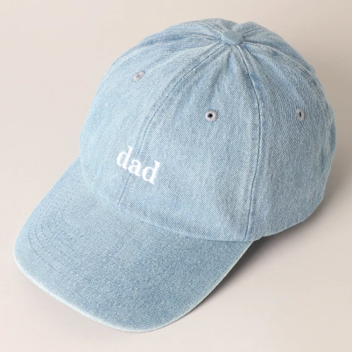 Czapka z daszkiem jasny jeans dad. .webp